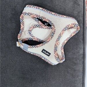 Beige and Black Dog Harness